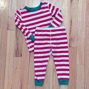 EUC Striped Long John Pajama Set